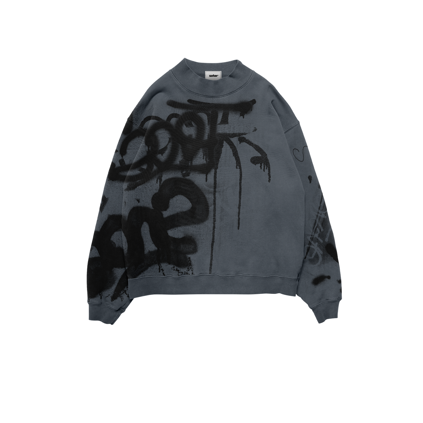 GRAFFITI GREY CREWNECK