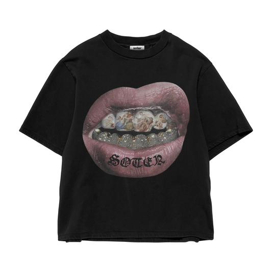 HOTLIPS BLACK T-SHIRT