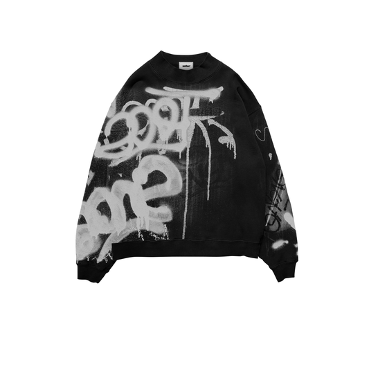 GRAFFITI BLACK CREWNECK