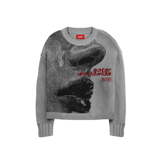 VOID GREY KNIT SWEATER [Pre-order]