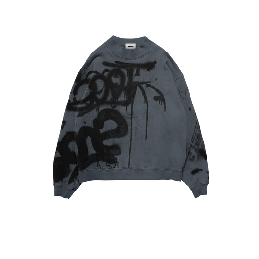 GRAFFITI GREY CREWNECK