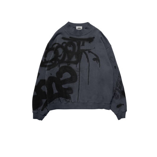 GRAFFITI GREY CREWNECK