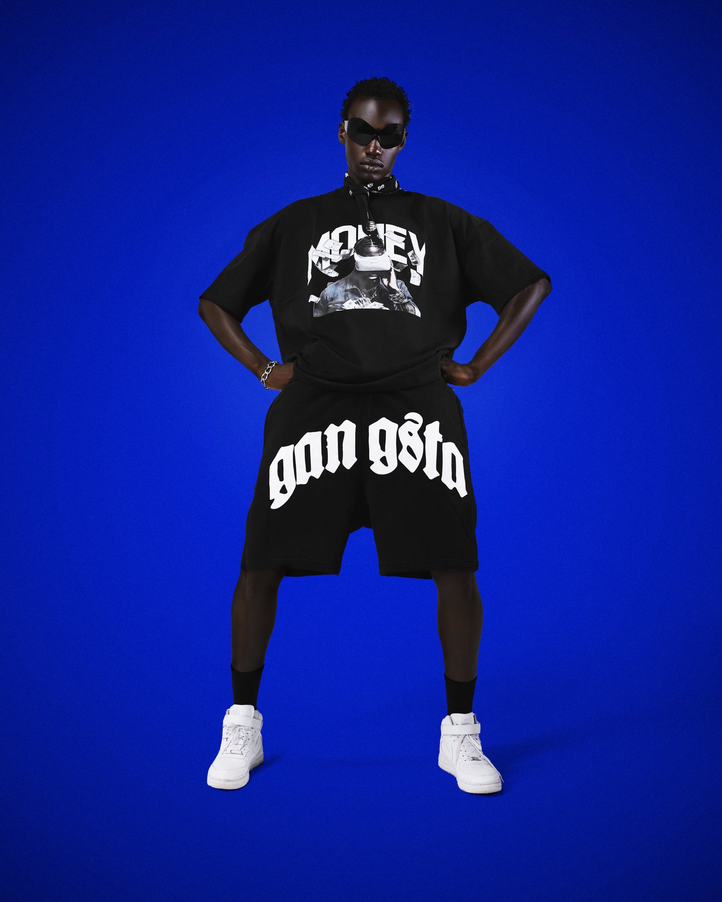 GANGSTA BLACK SHORT