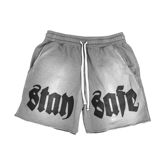 STAY SAFE GREY SHORT