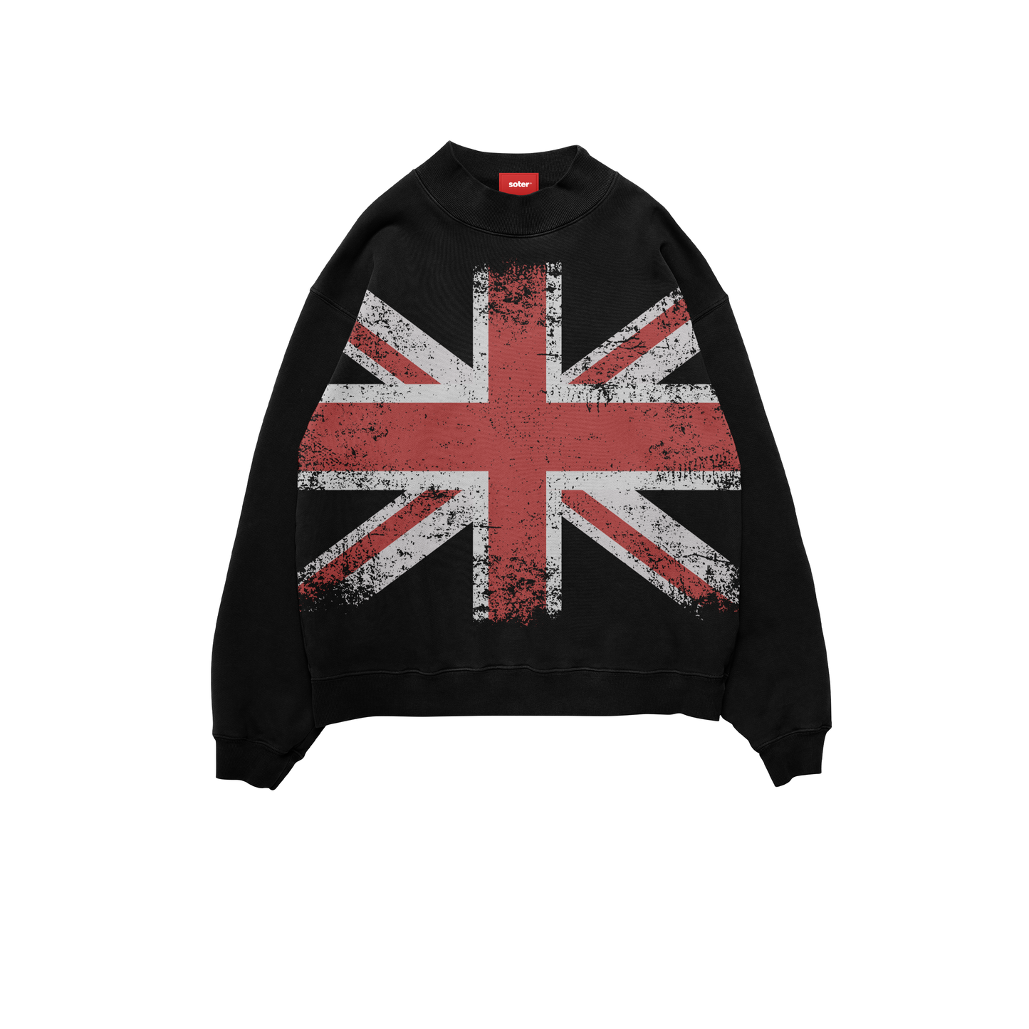 UK BLACK CREWNECK